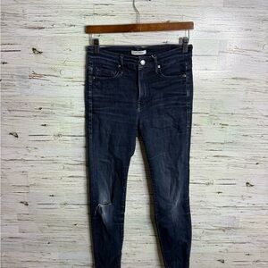 Good American Blue Skinny Jeans good legs size 27/4